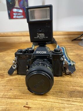 KR-5 35mm SLR Camera with Black Body and Flash